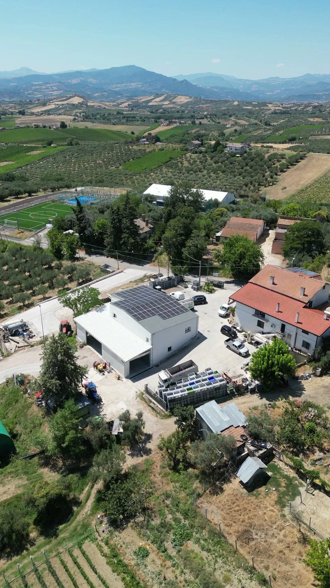 Farm with rooftop solar system