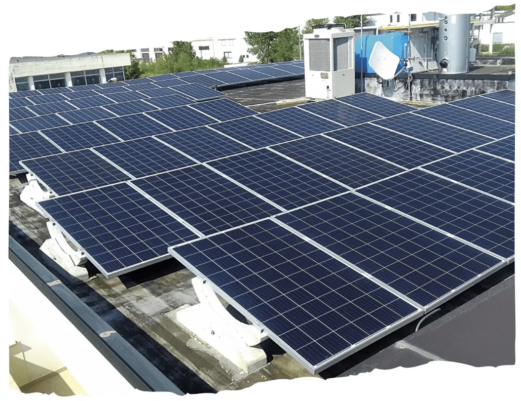 Solar system installed by New Energy